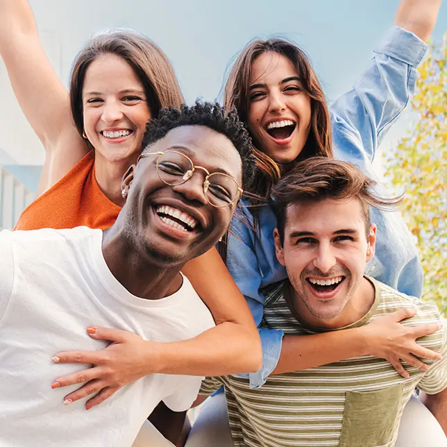 group of diverse young adults