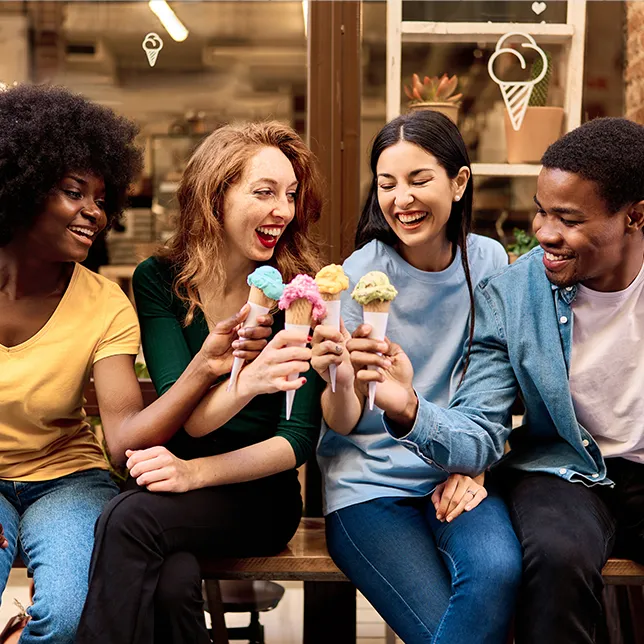 group of diverse young adults