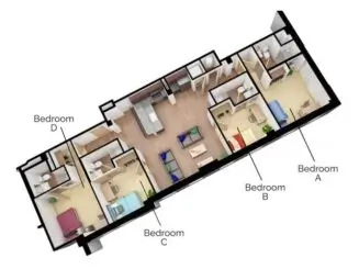 D2 Floor plan layout